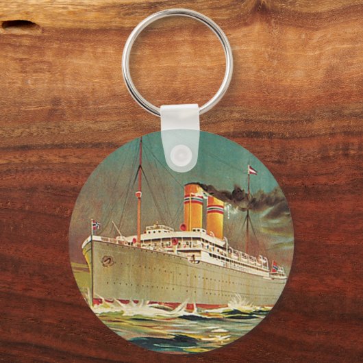 Noorse Amerikaanse lijn Sleutelhanger (Voorkant)