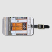 Noorse art nouveau deur bagagelabel (Voorkant (horizontaal))