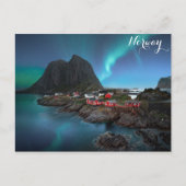 Noorse Aurora Borealis noordelijke hooglichten Briefkaart (Voorkant)