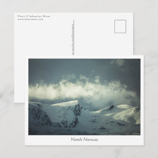 Noorse berglandschap briefkaart (Voorkant / Achterkant)