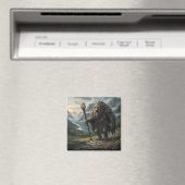 Noorse bergtrol-folklore-kunst magneet (Insitu (Vaatwasser))