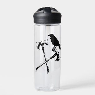 Noorse bijlen en kraai waterfles