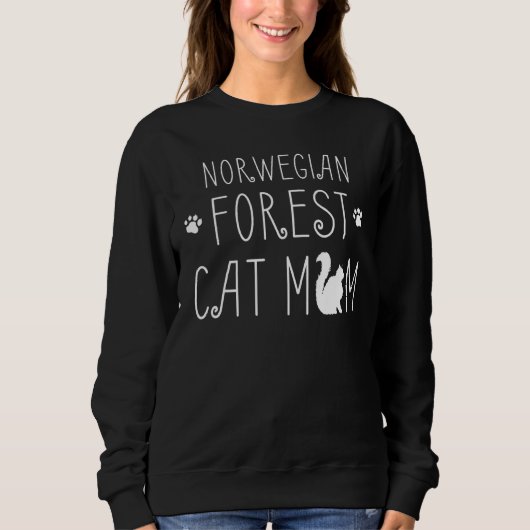 Noorse Bos Kat Mam Mam - Kat Schattig Trui (Voorkant)