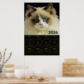 Noorse Boskat - 2026 Wandkalender Ontwerp Poster (Keuken)
