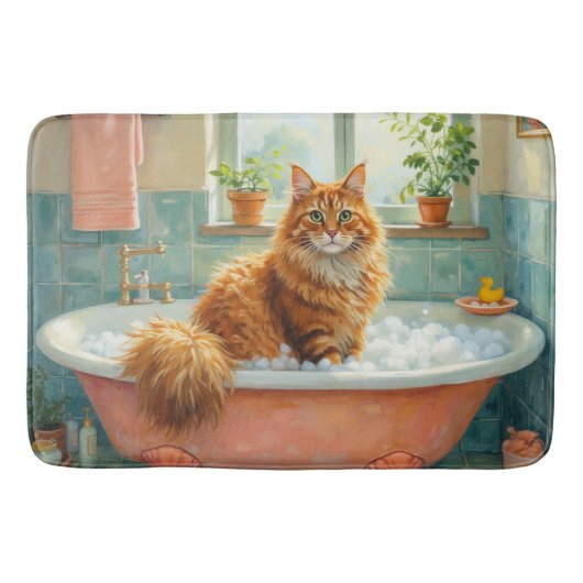 Noorse Boskat Bad Decor Badmat (Voorkant)
