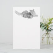 Noorse boskat briefpapier (Staand voorkant)