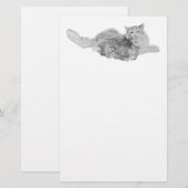 Noorse boskat briefpapier (Voorkant / Achterkant)