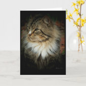 Noorse boskat die je mist Kaart (Gele Bloem)
