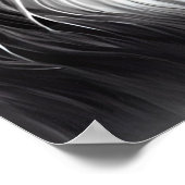 Noorse Boskat in zwart-wit Poster (Hoek)