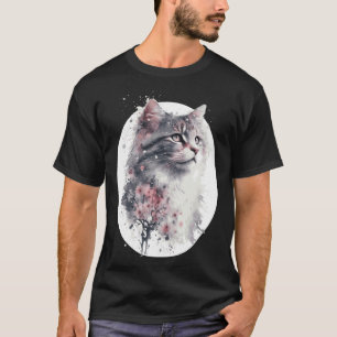 Noorse Boskat Kersenbloesem Japanse Sakur T-shirt