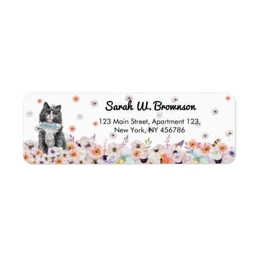 Noorse Boskat Noors Kitten Etiket (Voorkant)