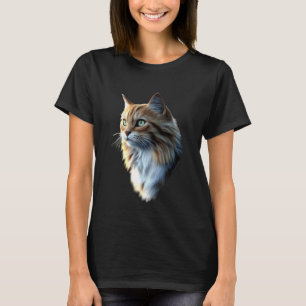 Noorse Boskat Norsk Skogkatt Kat Liefhebber Voor T-shirt