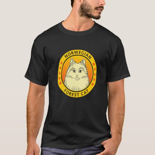 Noorse Boskat Portret T-shirt (Voorkant)