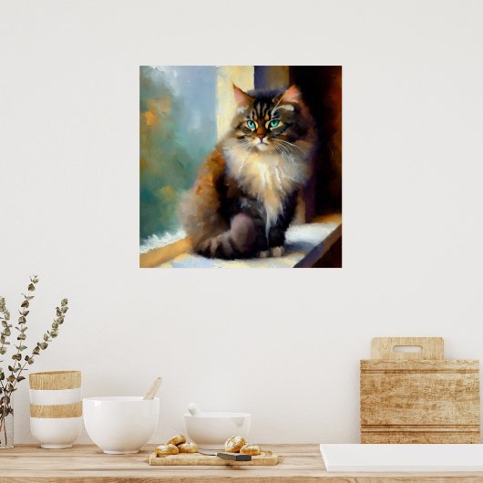 Noorse boskat poster (Keuken)