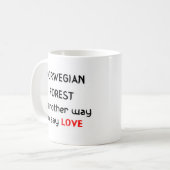 noorse bosliefdeskoffie - mok (Voorkant links)
