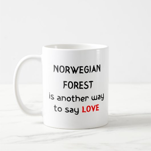 noorse bosliefdeskoffie - mok (Links)
