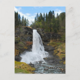 Noorse Briefkaart voor watervallen