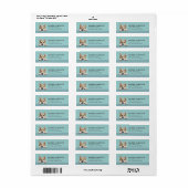 Noorse Buhund-hond retouradreslabels Etiket (Full Sheet)