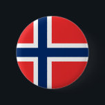 Noorse Button<br><div class="desc">Button met de vlag van Noorwegen,  officieel het Koninkrijk Noorwegen.</div>