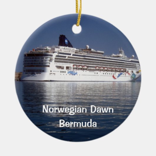 Noorse Dageraad, Noorse Dageraad, Bermuda Keramisch Ornament (Voorkant)