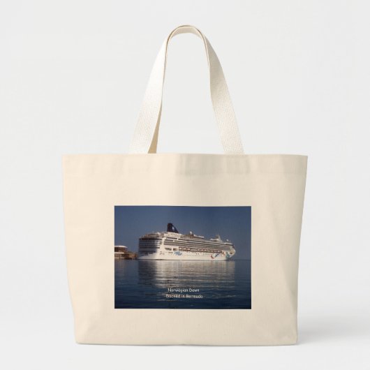 Noorse Dawn in Bermuda Grote Tote Bag (Voorkant)