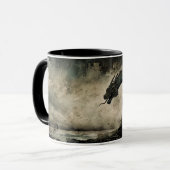 Noorse Draak Viking Samhain Halloween Mok (Voorkant links)