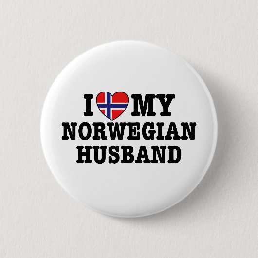 Noorse echtgenoot ronde button 5,7 cm (Voorkant)