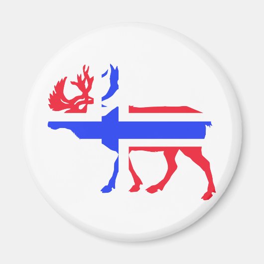 Noorse eland magneet (Voorkant)