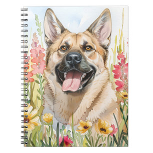 Noorse Elandhond Aquarel Journaal Notitieboek