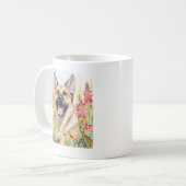Noorse Elandhond Aquarel Mok (Voorkant links)