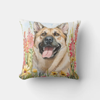 Noorse Elandhond Aquarel Worpkussen Kussen