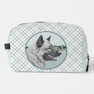 Noorse Elandhond en Dorps Schilderhond Kunst Toilettasje