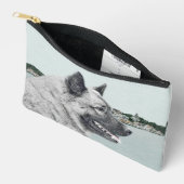 Noorse Elandhond en Village Schilderen Dog Art Etui (Open)