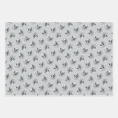 Noorse Elandhond en Village Schilderen Dog Art Inpakpapier Vel (Voorkant 3)