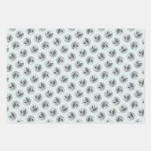 Noorse Elandhond en Village Schilderen Dog Art Inpakpapier Vel (Voorkant)