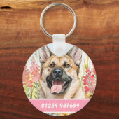 Noorse Elandhond Hondenpenning – Aangepaste Inform Sleutelhanger (Achterkant)
