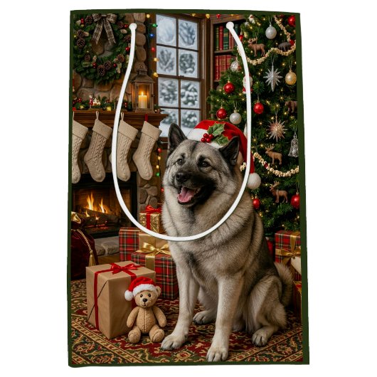 Noorse elandhond vakantie medium cadeauzakje (Voorkant)