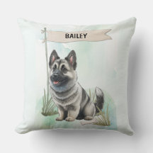 Noorse Elkhond Aquarel Persoonlijke Hond