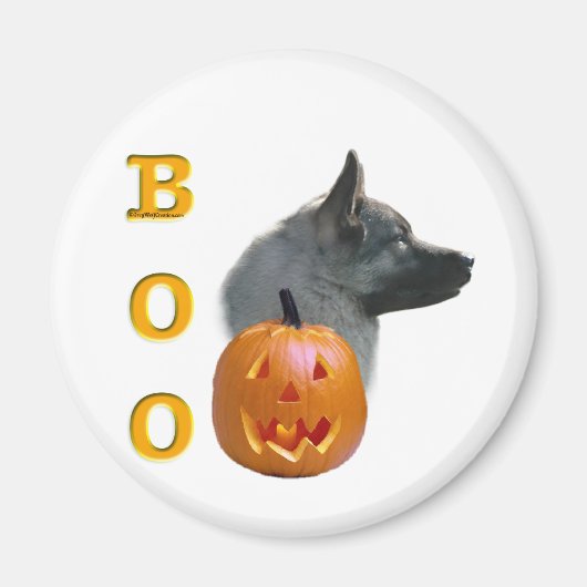 Noorse Elkhound Boo Magneet (Voorkant)