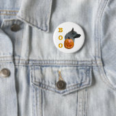 Noorse Elkhound Boo Ronde Button 5,7 Cm (In situ)