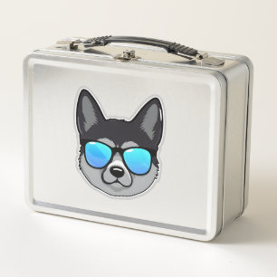 Noorse Elkhound in Koele Zonnebril Classic T-SH