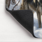 Noorse Elkhound liet het sneeuwkerst Muismat (Hoek)