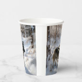 Noorse Elkhound liet het sneeuwkerst Papieren Bekers (Rechts)