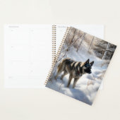 Noorse Elkhound liet het sneeuwkerst Planner (Display)