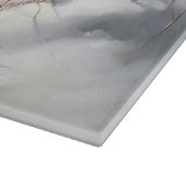 Noorse Elkhound liet het sneeuwkerst Snijplank (Hoek)