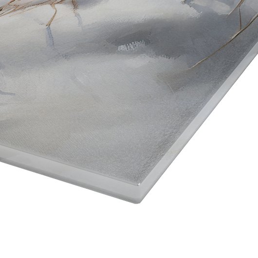 Noorse Elkhound liet het sneeuwkerst Snijplank (Hoek)