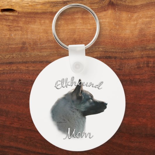 Noorse Elkhound Moeder 2 Sleutelhanger (Achterkant)