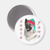Noorse Elkhound Santa Paws Magneet (Voorkant / Achterkant)