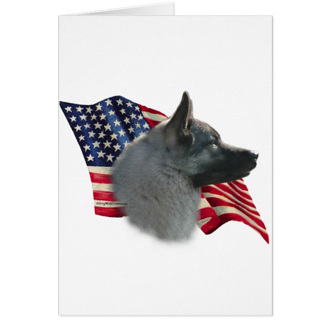 Noorse Elkhound Vlag (Voorkant)