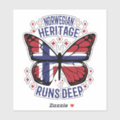 NOORSE ERFGOED LOOPT DIEP STICKER (Vel)